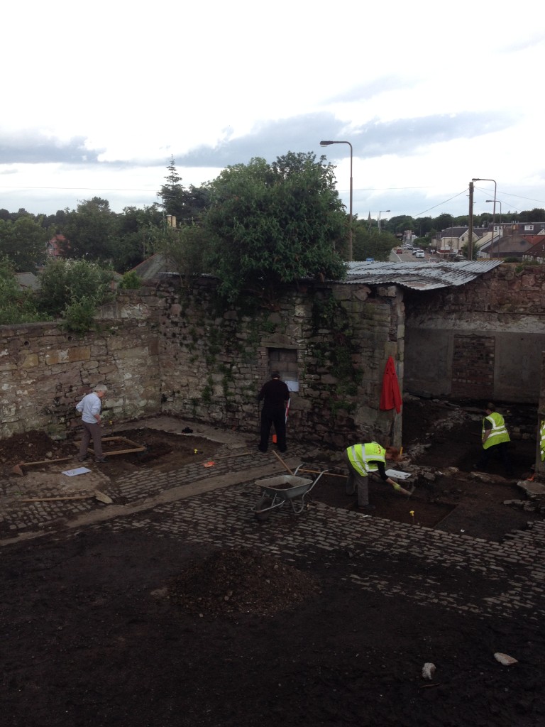 Archaeology in Action this week at Bridgend Chapel, Edinburgh