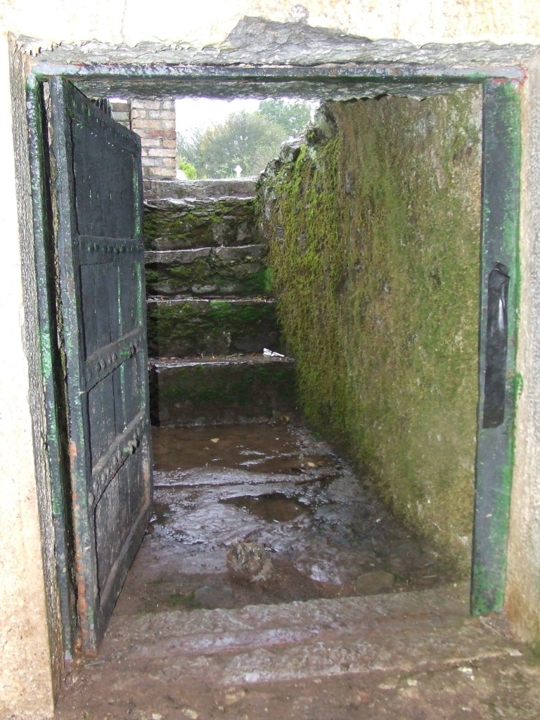 Interior view towards door of 'Sing Sing' Prison