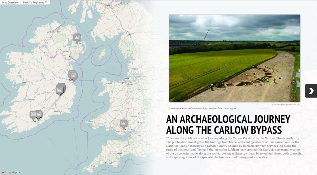 StoryMap JS: An Archaeological Journey Along the Carlow Bypass