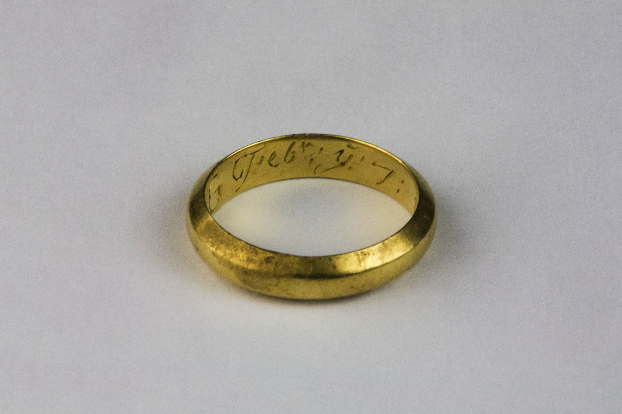 Another shot of the posy ring showing the month of February (Copyright Rubicon Heritage)