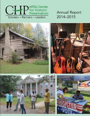 The MTSU Center for Historic Preservation Annual Report. The visit of Damian Shiels is covered on Page 4. (MTSU)